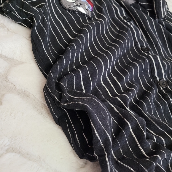 Disney Womens Size Medium The Nightmare Before Christmas Pinstripe Dress - Picture 8 of 9